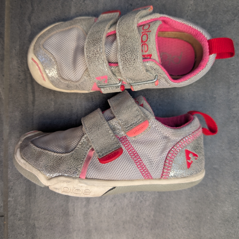 PLAE Kids Sneakers - Pink and Silver